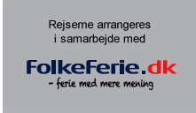 Rejserne arrangeres i samarbejde med FolkeFerie.dk