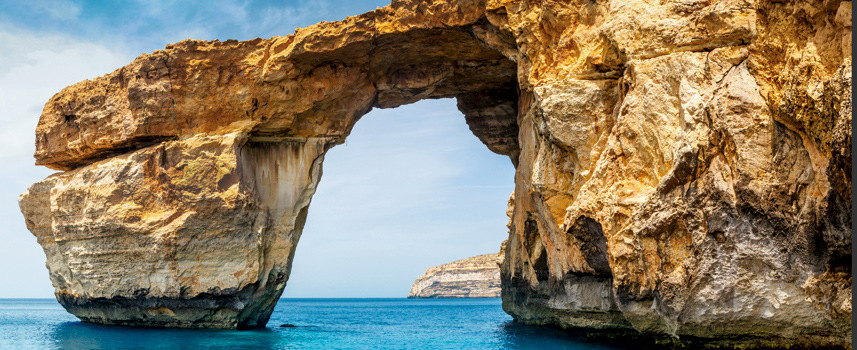 Det blå vindue på Gozo Malta